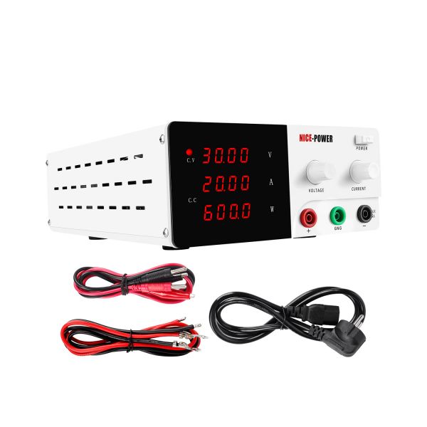R-SPS3020 High Precision Four Digital Adjustable Switching 30V 20A DC Variable Power Supply