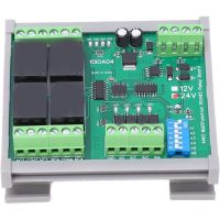 Izolált NPN bemeneti relé kimenet DI-DO PLC IO bővítő modul Modbus RTU RS485 relé kapcsolókártya
