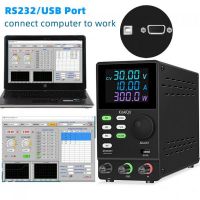 SPPS3010D 0-30V 0-10A szabályozható  DC tápegység, portok: RS232, USB.